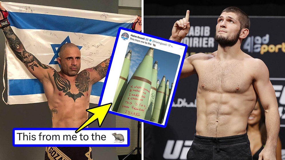 İsrailli Kafes Dövüşçüsü, Gazze'ye Atılan Top Mermilerinin Üzerine Müslüman Sporcuların İsimlerini Yazdı