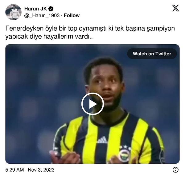 Fenerbahçe'yi tek başına sırtlamış ve ardından Beşiktaş'a gitmişti Lens.