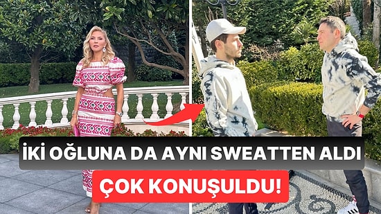 Arzu Sabancı, Oğulları Hakan Sabancı ve Hacı Sabancı'yı İkiz Gibi Giydirdi! Ortaya Çıkan Görüntü Çok Konuşuldu