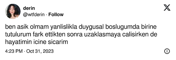 5. Bana çok tanıdık geldi.