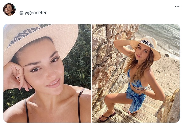 Bikini olur da şapka olmaz mı? 😂