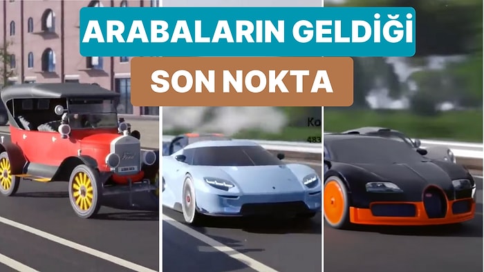 Günümüzde Üretilen En Hızlı Arabaların Hız Seviyeleri Bir Animasyon ile Karşılaştırdı