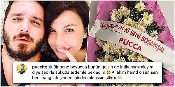 Sosyal medyada sık sık eski eşi Serhat Osman Karagöz'le ilgili iğneleyici paylaşımlar yapan PuCCa, bu konuya da eşini örnek göstererek yanıt verdi.