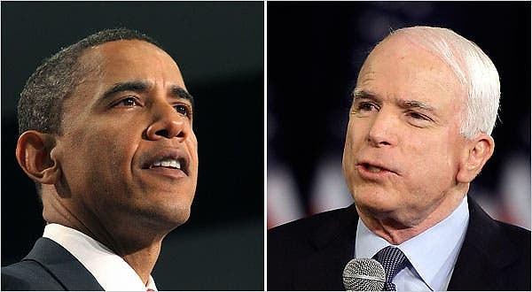 Obama ve McCain arasındaki ilk anlam ifade eden kamuoyu yoklaması Haziran 2008 başında adayların kesinleşmesinden sonra yayınlandı. 2008 yazı boyunca yayınlanan kamuoyu yoklamalarının çoğunda Obama, McCain'in önünde seçimin favorisi olarak gözüküyordu.
