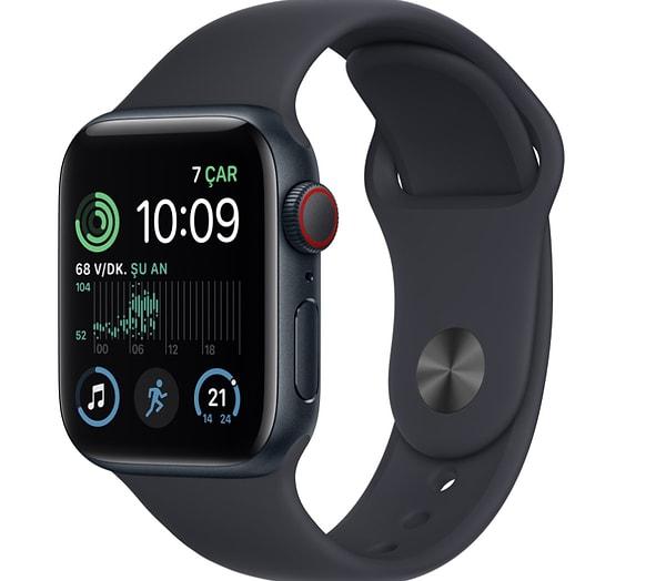 1. Apple Watch SE GPS 40MM Gece Yarısı Alüminyum Kasa