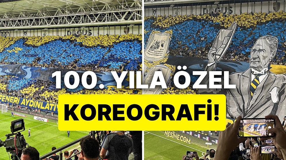 Fenerbahçe Taraftarı Trabzonspor Maçında Yaptığı 100. Yıl Koreografisiyle Gönülleri Fethetti!