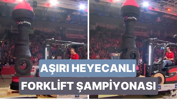 Almanya'da Düzenlenen Aşırı Heyecanlı Forklift Şampiyonasını İzlerken Burada da Yapılmasını İsteyeceksiniz