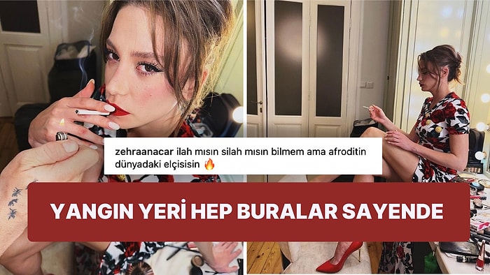 Serenay Sarıkaya’nın Yeni Pozları Sonrası Yer Yerinden Oynadı!