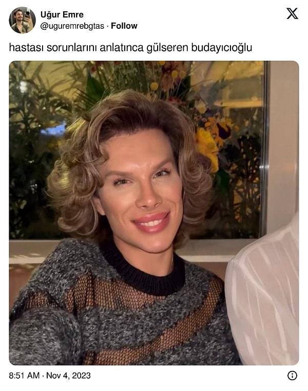 Saçlarına yapılan goygoylar ise bununla sınırlı değil. Twitter'da @uguremrebgtas adlı bir kullanıcı, Liçina'nın fotoğrafını paylaşarak onu psikiyatr ve yazar Gülseren Budayıcıoğlu'na benzetti. Tabii bu paylaşıma birbirinden komik tepkiler de gecikmedi.