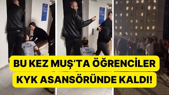 Bir KYK Asansörü Vakası Daha! Gençler Asansörde Mahsur Kaldı