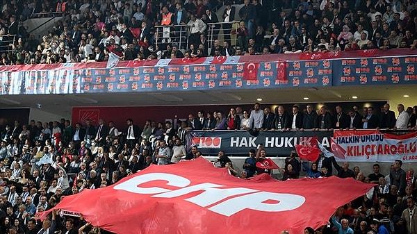 CHP 38. Olağan Kurultayı Ankara Spor Salonu'nda gerçekleştirildi.