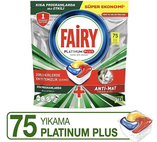 10. Fairy Platinum Plus Bulaşık Makinesi Deterjanı Tableti