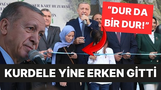 Erdoğan'ın Yaptığı Açılışta Kurdele Yine Erken Gitti: "Dur da Bir Dur, Niye Bu Kadar Acele Ettin"