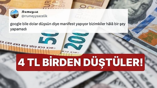 4 TL Birden Düştüler! Google'da Dolar ve Euro Yine Çakıldı