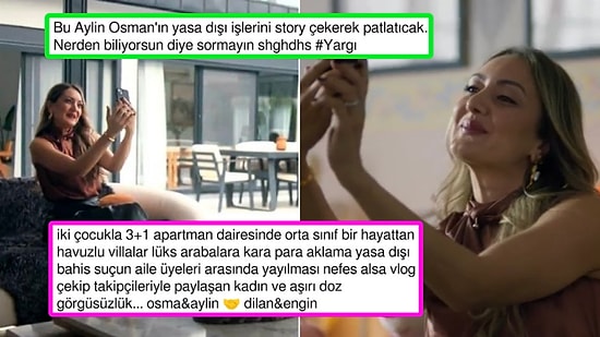 Yargı Dizisinde Aylin'in Sosyal Medyadaki Tavırlarının Dilan Polat ile Olan Benzerliği Dikkatlerden Kaçmadı!