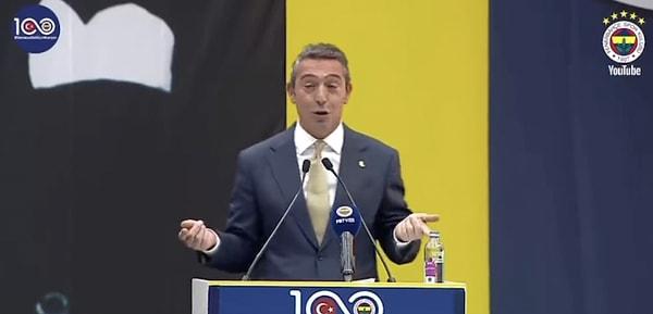 Fenerbahçe'de Kasım Ayı Olağan Divan Kurulu Toplantısı'nda konuşan Başkan Ali Koç, gündeme dair açıklamalarda bulundu.