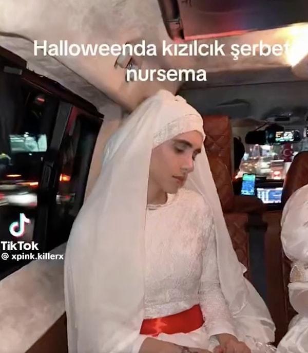 Geçtiğimiz gün Nursema'nın camdan atılma sahnesi Halloween temalı bir videoya da ilham oldu. Twitter'da @uguremrebgtas adlı bir kullanıcı, Cadılar Bayramı'nda konsept olarak Nursema'nın gelinlikli halini seçen bir kişinin videosunu paylaştı.