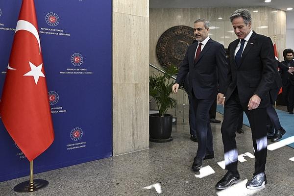 Dışişleri Bakanı Hakan Fidan, ABD Dışişleri Bakanı Antony Blinken ile Ankara'da bir araya geldi.