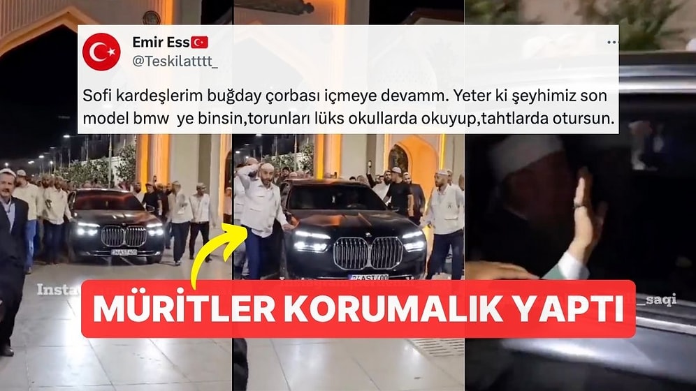 Menzil Şeyhi, 12 Milyonluk BMW ile Müritlerini Selamladı!
