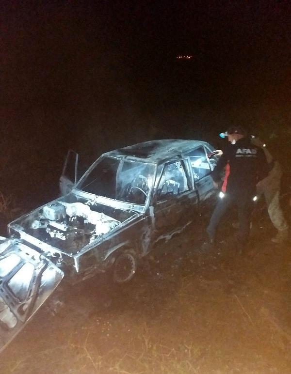 Siirt'in Kurtalan ilçesinde LPG'li bir araç kaza yaptı.