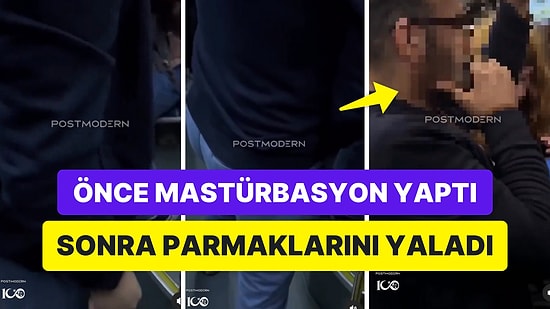 Otobüste Bir Kadına Bakarak Mastürbasyon Yapan Adamın Görüntüleri Mide Bulandırdı