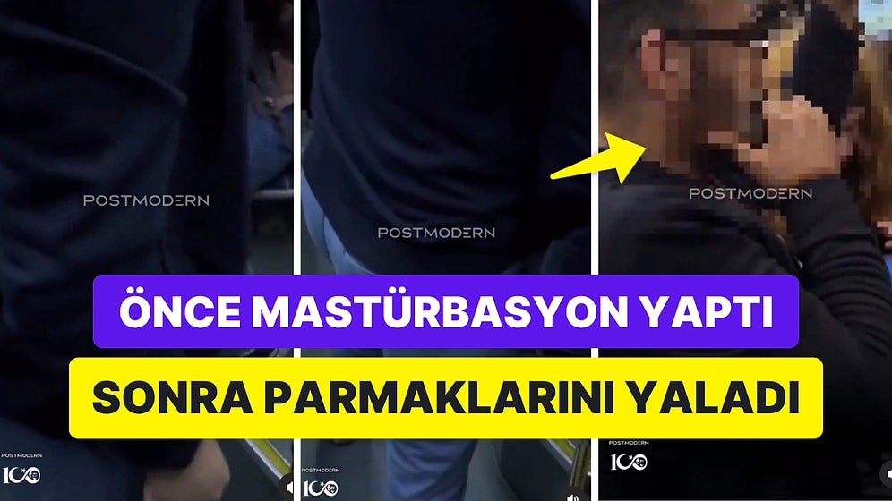 Otobüste Bir Kadına Bakarak Mastürbasyon Yapan Adamın Görüntüleri Mide Bulandırdı