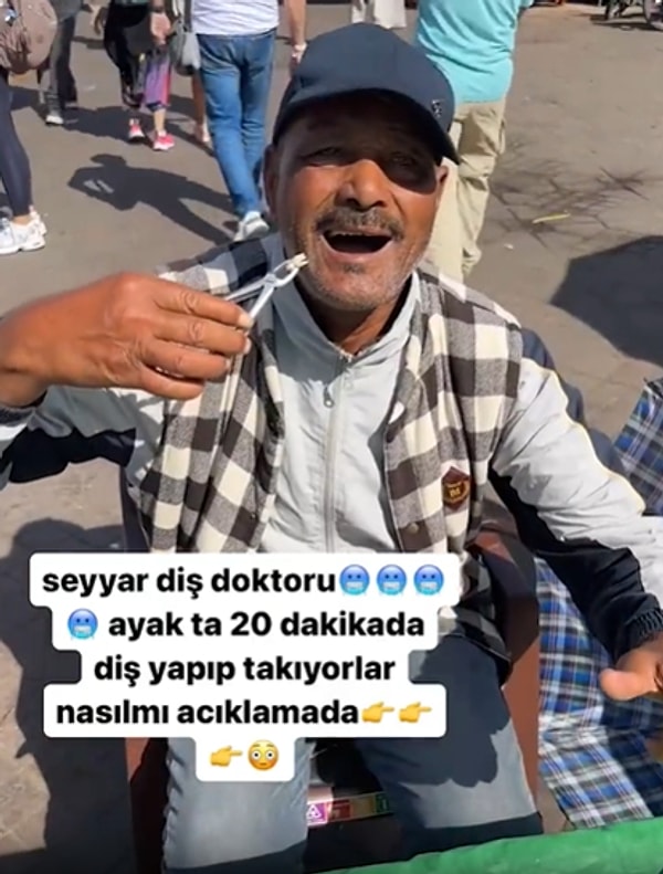 Pek de steril olmayan bir ortamda diş tedavisi yapan o adamın görüntüleri kısa sürede gündem olurken, o görüntüleri paylaşan kişinin iddiasına 20 dakikada diş yapılıp takılıyor.