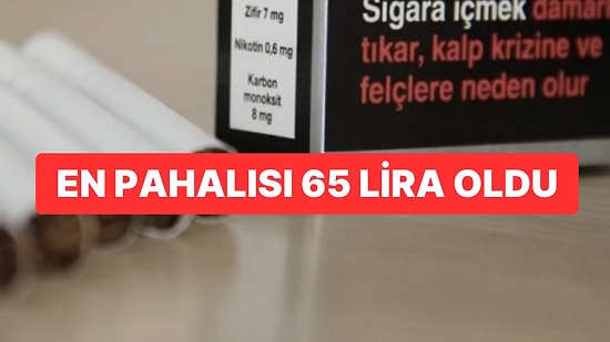 Bir Sigara Grubuna Daha Zam: En Pahalı Sigara 65 Liraya Yükseldi