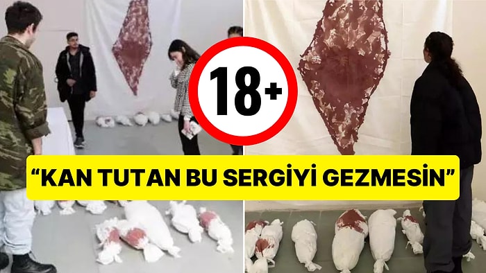 +18 Sergisi Açıldı: Gazze'deki Savaşın Acı Gerçeklerini Vurgulamak İçin Gerçek Kan Kullanıldı