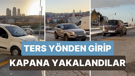 Ters Yöne Girip Kapana Yakalanan Sürücüler İçin 'Mükemmel Konuma' Sahip Lastikçi Viral Oldu