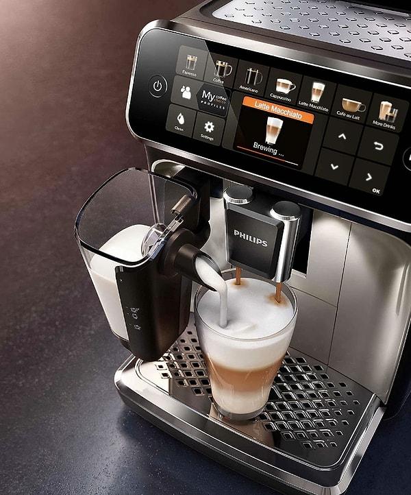 15. Philips LatteGo EP5447/90 Tam Otomatik Espresso Makinesi
