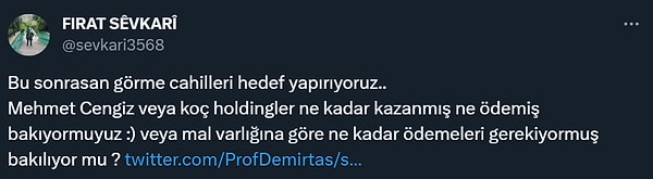 Özgür Demirtaş'a gelen yorumların çoğunluğu ise matematikten ziyade,