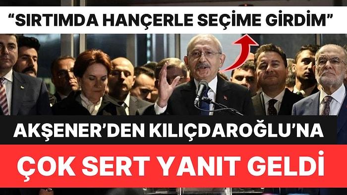 Meral Akşener'den Kemal Kılıçdaroğlu'na Çok Sert 'Hançer' Yanıtı!