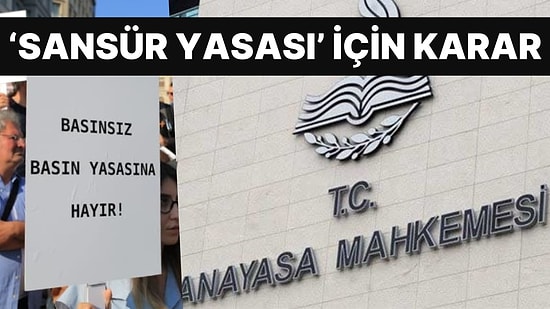 Gazeteciler Tutuklanmaya Başlamıştı! AYM, Tartışmalı "Sansür Yasası" İçin Kararını Verdi!