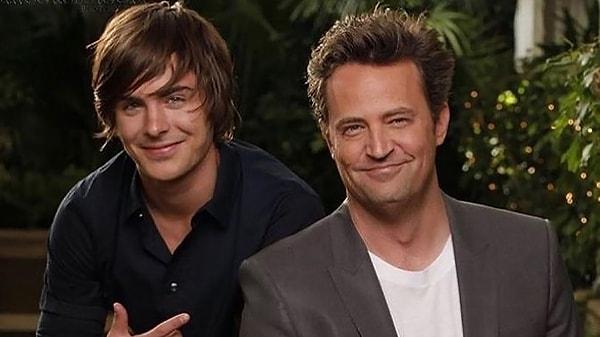 Matthew Perry ve Zac Efron, 2009 yapımı gençlik fantastik komedisi "17 Yeniden" filminde beraber rol almıştı.