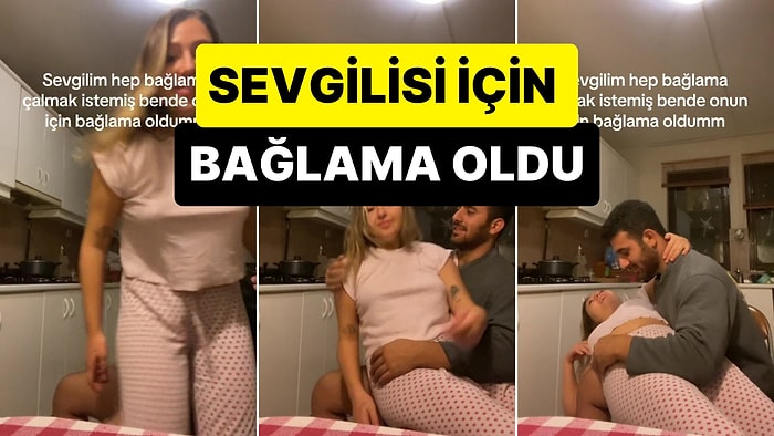 Hep Bağlama Çalmak İsteyen Sevgilisi İçin 'Bağlama Olan' Kadın Viral Oldu