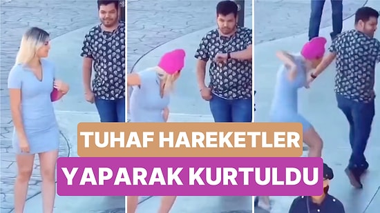 Kendisini Takip Eden Şahıstan Kurtulmak İçin İlginç Bir Yöntem Deneyen Kadının Güldüren Anları