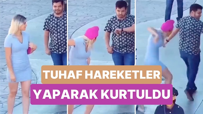 Kendisini Takip Eden Şahıstan Kurtulmak İçin İlginç Bir Yöntem Deneyen Kadının Güldüren Anları