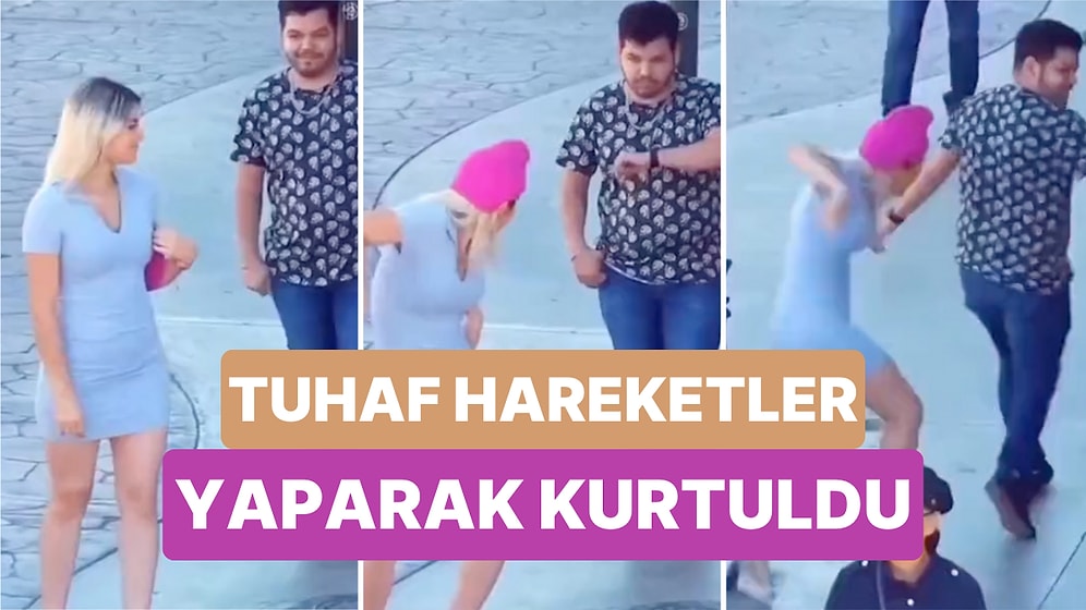 Kendisini Takip Eden Şahıstan Kurtulmak İçin İlginç Bir Yöntem Deneyen Kadının Güldüren Anları