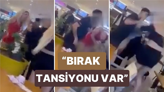 AVM'de Kavgaya Tutuşan İki Kadını Ayırmaya Çalışanlar Arasında da Tartışma Çıktı: "Beynini Patlatırım"