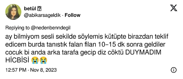 Herkes o an kütüphanede olan Betül'e teklifin nasıl gerçekleşeceğini sordu tabii ki. Beyefendi önceden herkesi bilgilendirmiş bu konu hakkında.