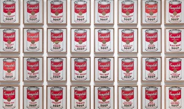 12. Andy Warhol, Campbell’ın Çorba Konserveleri (1962)