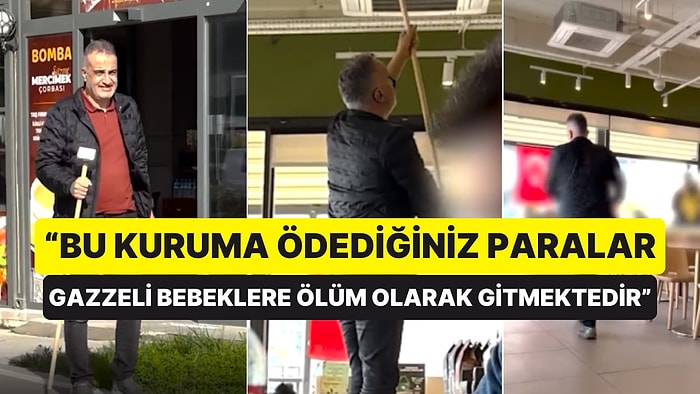 Sunucu Bekir Develi Starbucks Şubesine Kablosuz Hoparlör Bırakarak Gazze Çağrısı Yaptı