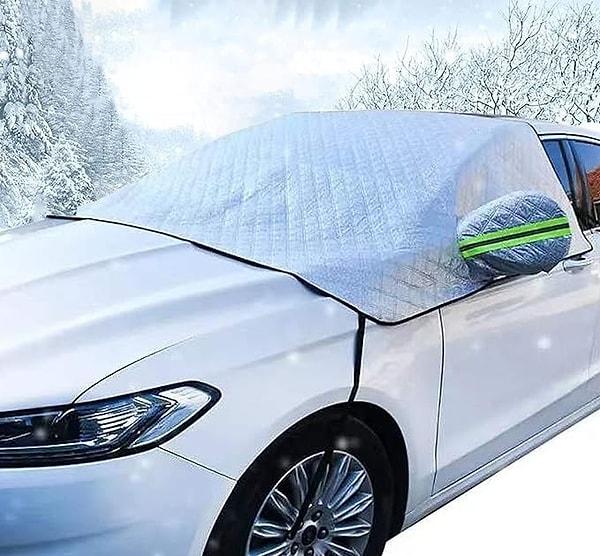 1. Aracınızın ön camını donmaya karşı koruyacak ve sabah işe giderken bu sayede size büyük zaman kazandıracak bir ön cam örtüsü.