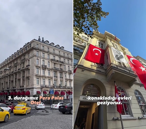 Onur Koyuncu, Atatürk'ün 1912 yılında Beşiktaş Akaretler yokuşunda kiraladığı evden, Pera Palas Otel'deki 101 numaralı odaya, Atatürk'ün İstanbul'da konakladığı evleri gezdi.