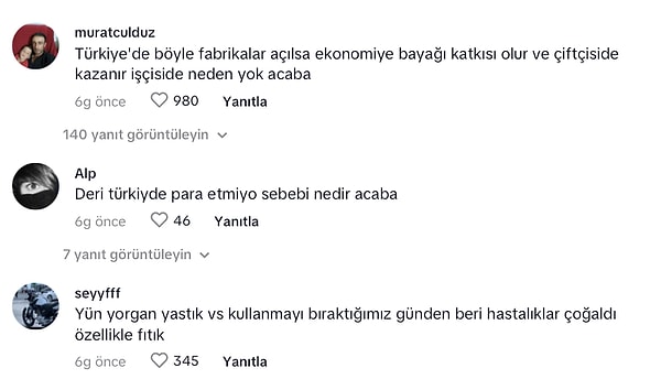 Videoya gelen yorumlardan bazıları da şu şekilde oldu.👇