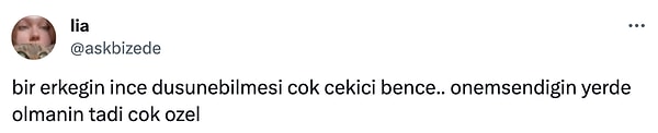 Erkeklerin ince düşünceliliğiyle ilgili 'çekici' yorumunda bulunan Twitter kullanıcısı viral oldu.