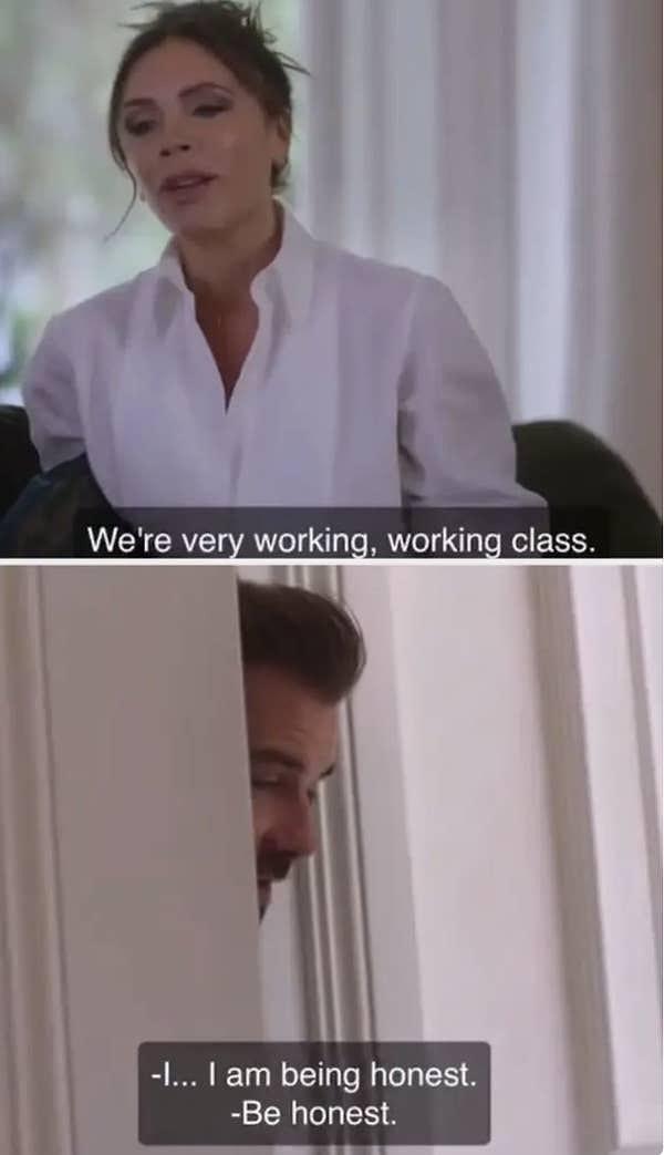 7. Netflix belgeseli Beckham'da Victoria Beckham, ailesinin "işçi sınıfı" olduğunu iddia etmeye çalıştı.