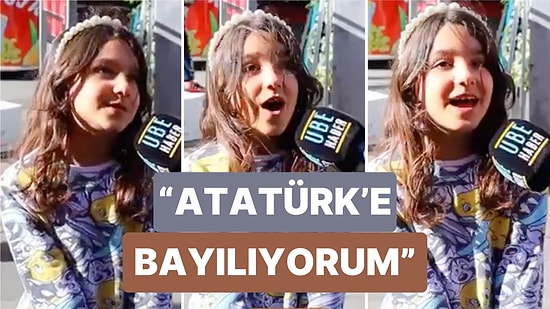 Minik Kızın "Atatürk'ü Seviyor musun?" Sorusuna Verdiği Cevap Kalpleri Isıttı: "Atatürk'e Bayılıyorum"