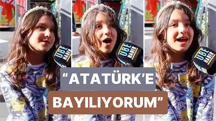 Minik Kızın "Atatürk'ü Seviyor musun?" Sorusuna Verdiği Cevap Kalpleri Isıttı: "Atatürk'e Bayılıyorum"